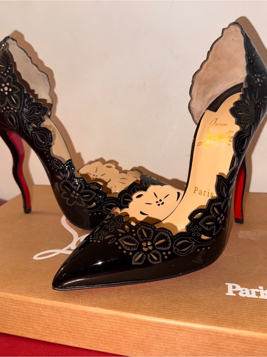 Christian Louboutin Shoes - Christian Louboutin Patent Beloved 120 Pumps 37 Black